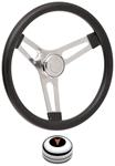 Steering Wheel Kit, 59-68 Pontiac, Sym Foam, 3.25, Tall Cap, Arrowhead, Polished
