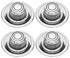 Hub Caps, 1964-77 Chevrolet, Rally Wheel, Tall, Chromed Plastic