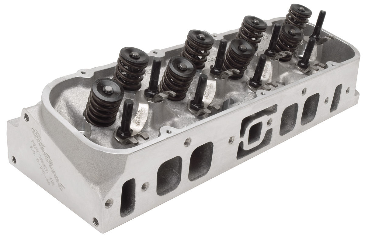 Cylinder Heads, Edelbrock, Aluminum, 454O, BB Chevy