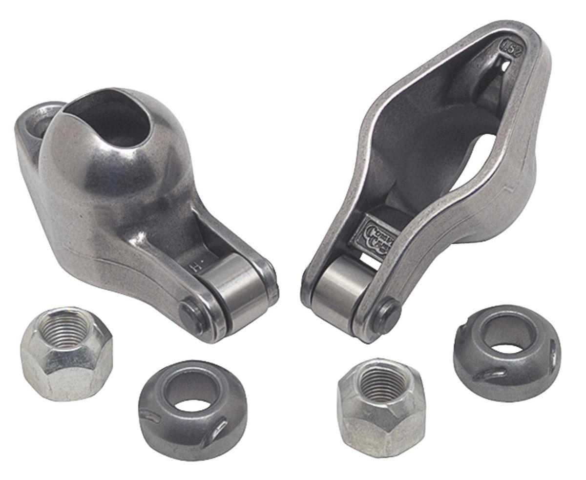 Rocker Arms, RollerTip, Comp Cams, SB Chevy, 3/8", 1.52 Ratio, Self