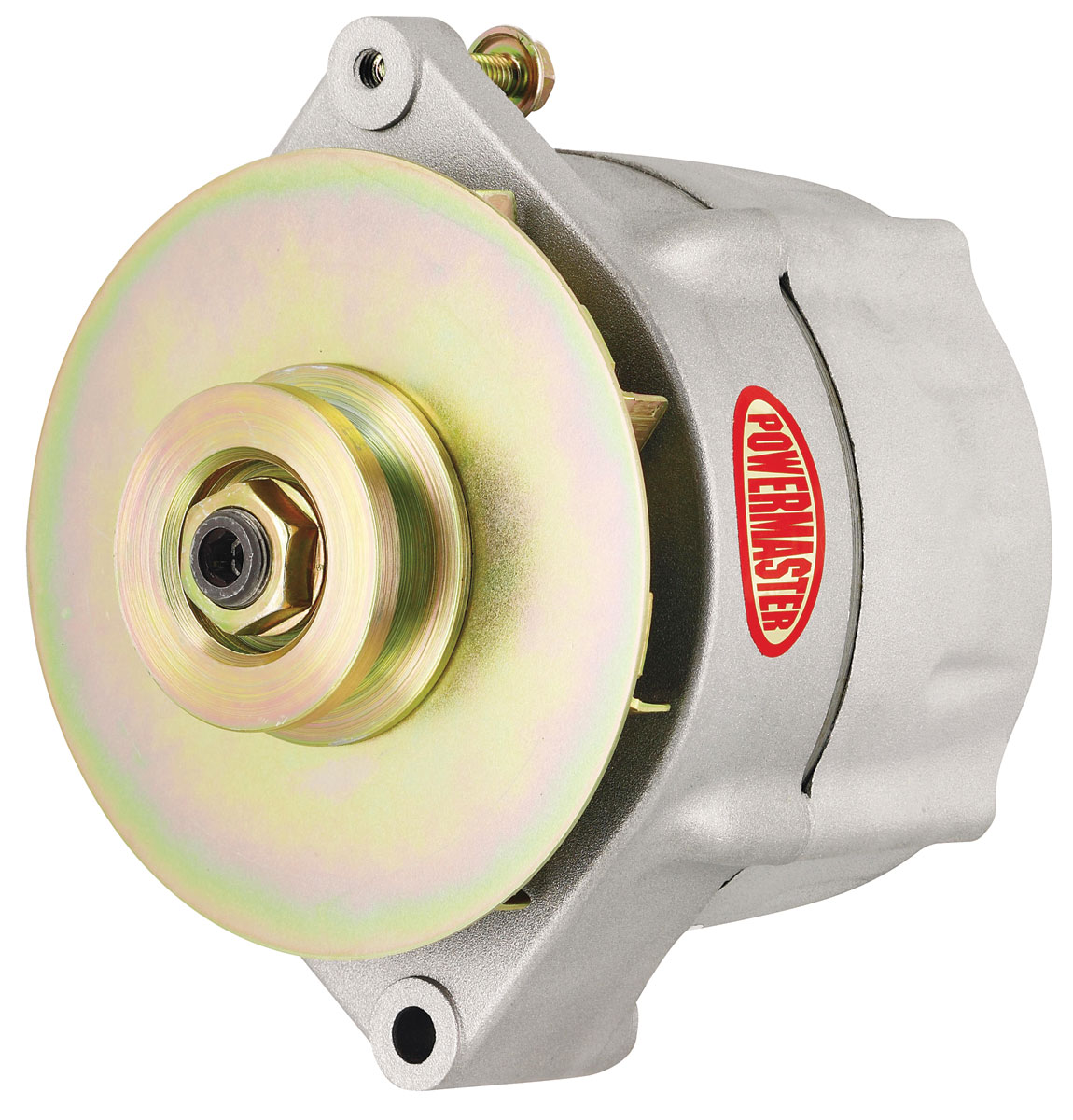 Powermaster Alternator, Smooth Look, 5988 GM, 12SI, 100A, 1V, Baffle