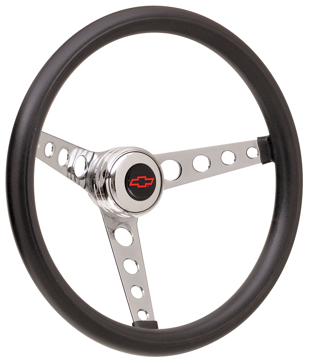 Steering Wheel Kit, 6768 Chevrolet, Classic Foam, Tall Cap, Red Bowtie