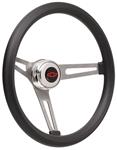 Steering Wheel Kit, 67-69 Chevrolet, Retro Foam, Tall Cap, Red Bowtie