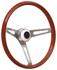 Steering Wheel Kit, 59-69 GM, Retro Wood, Tall Cap, Plain, Black