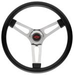 Steering Wheel Kit, 67-69 Chevrolet, Symm. Foam, 1.5, Tall Cap, Red Bowtie