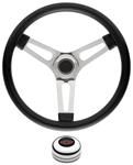 Steering Wheel Kit, 69-88 Chevrolet, Symm. Foam, 1.5, Tall Cap, Red Bowtie