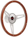 Steering Wheel Kit, 67-69 Chevrolet, Retro Cobra, Large Bowtie, Red