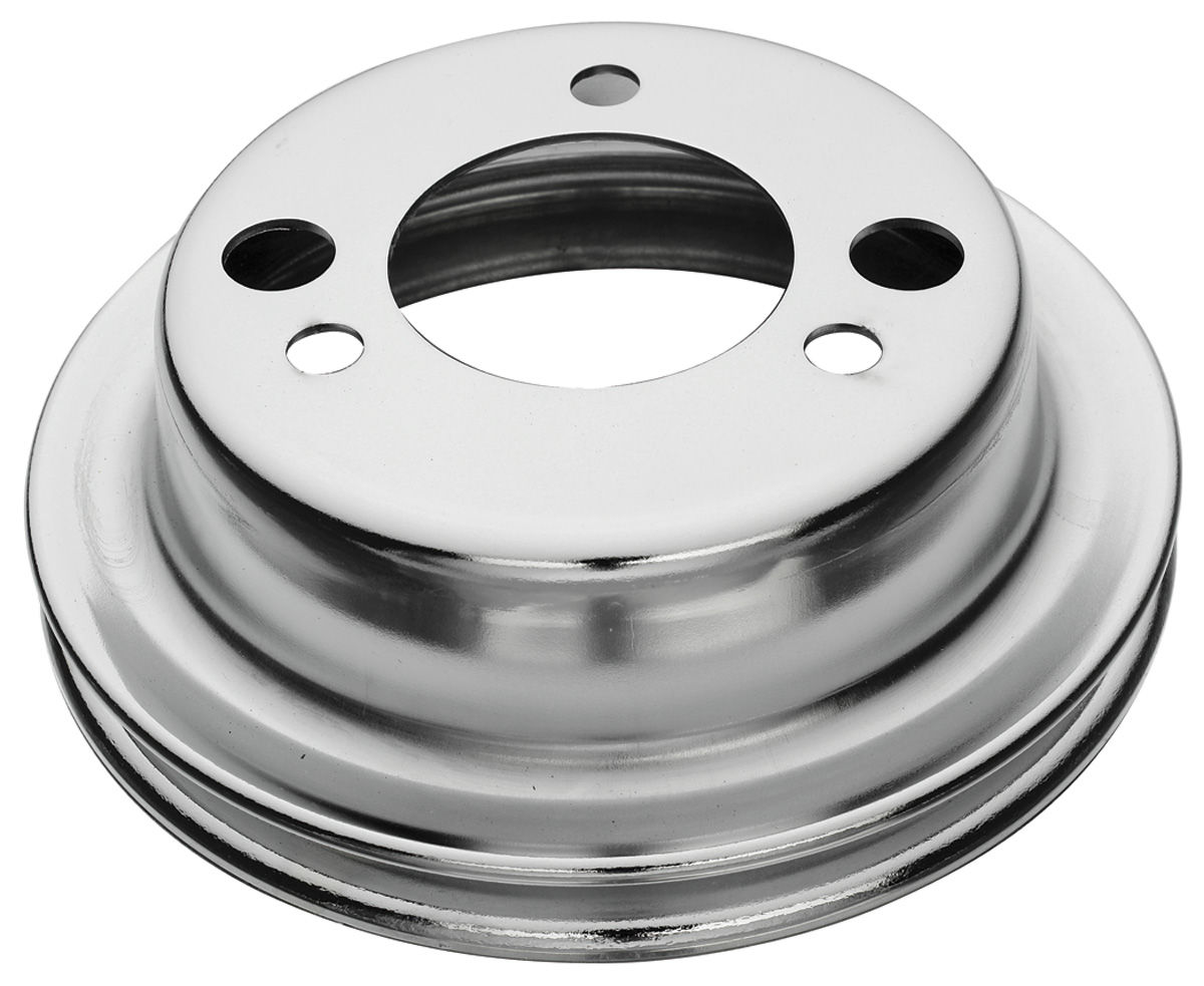 Pulley, Crankshaft, 196468 Big Block Chevy, Chrome, AddOn For Power