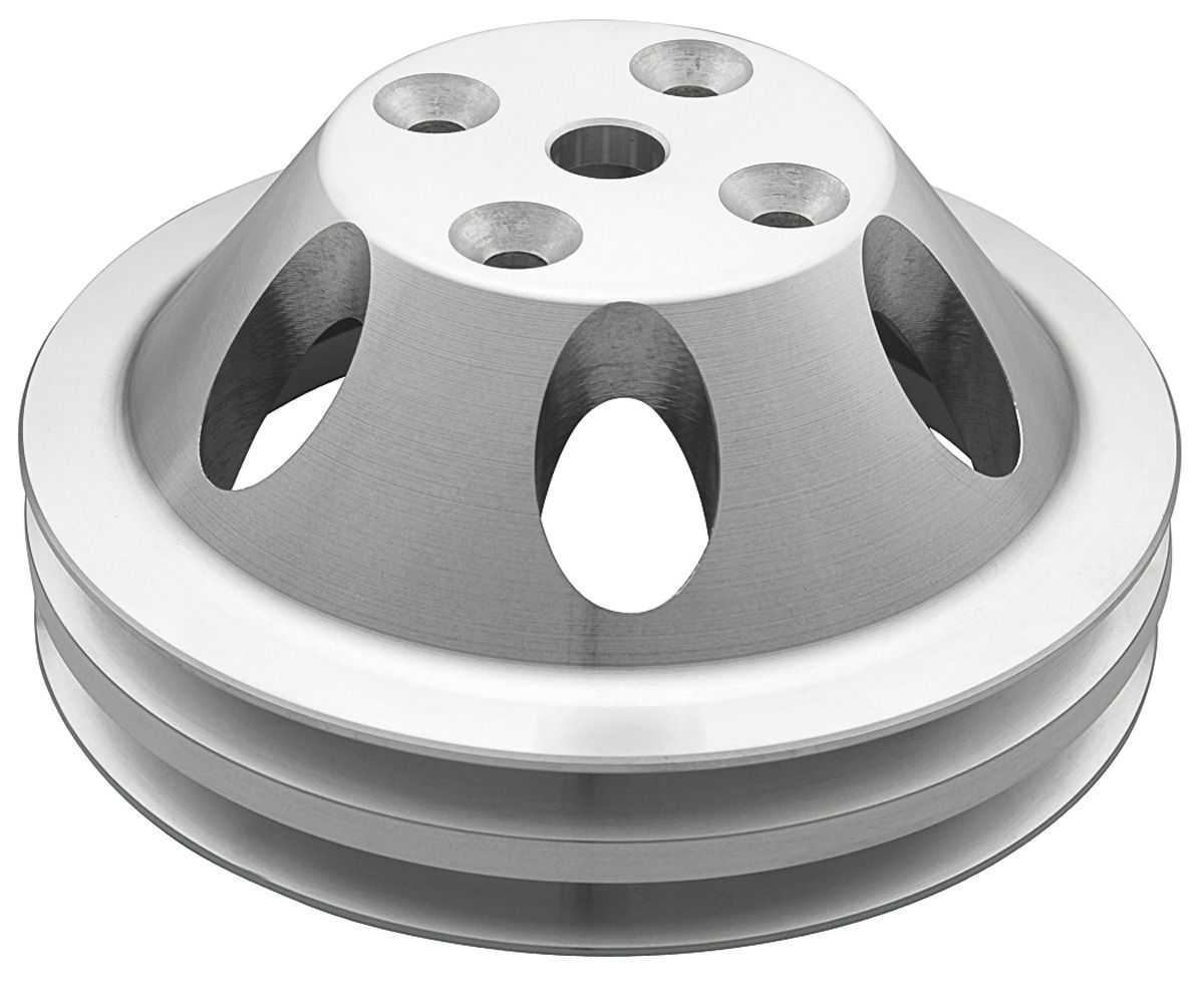 Pulley, Water Pump, 196985 Small Block Chevy, Aluminum, Double Groove