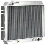 Radiator, Aluminum, Be Cool, 1966-67 A-body, AT, 26" x 21", LH Upper/RH Lower