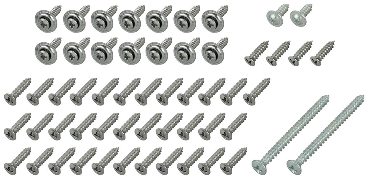 66 Chrome Restoration Screws For Classic Gm Gmc Chevrolet Buick - Foto 3