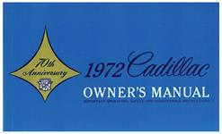 Owners Manual, 1972 Cadillac