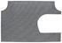 Trunk Mat, Vinyl, 1968 Bonneville Convertible, Gray Herringbone