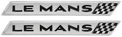 Emblem, 65 LeMans, Door Panel, Pair
