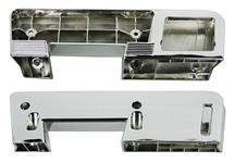 Armrest Bases, Rear, 1960-67 GM, Chrome, Pair