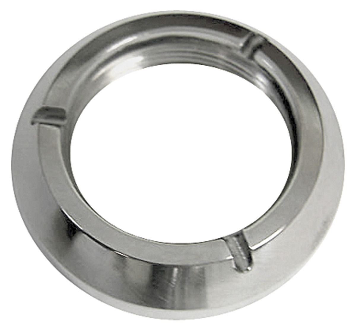 Bezel, Ignition Nut, 196465 GTO/LeMans/Tempest, Stainless Steel