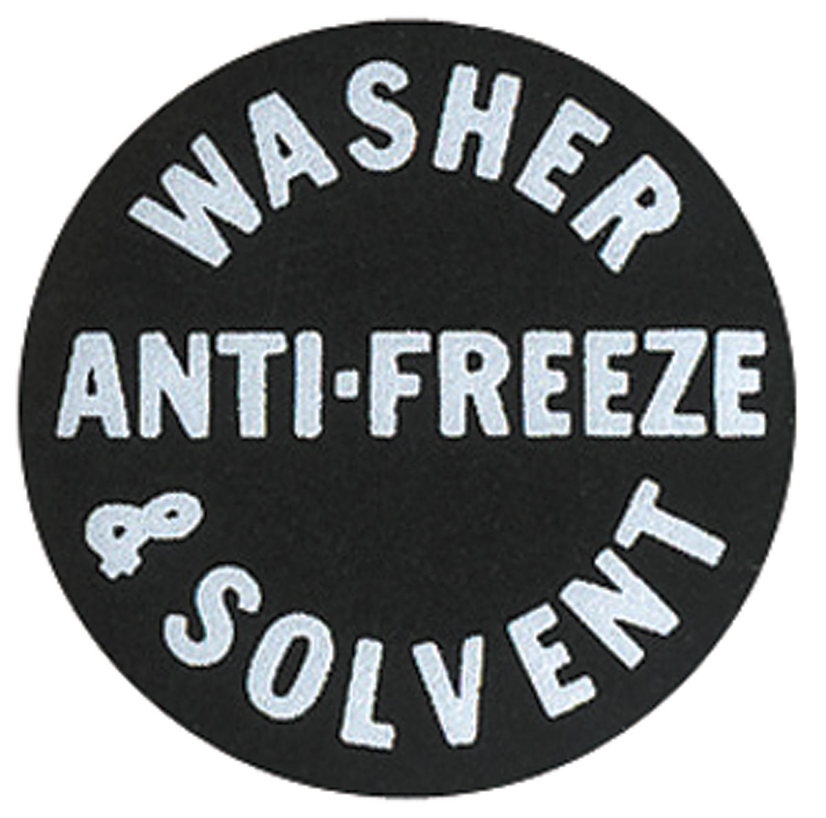 Decal, 195977, Bottle Cap, Windshield Washer