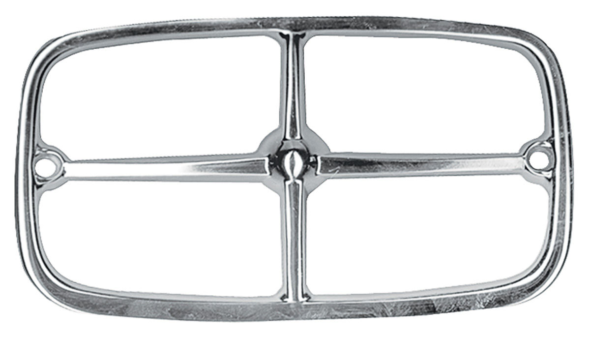 Pair Of Chrome Park Lamp Bezels For 1969-1970 Pontiac GTO - Diecast Replacement