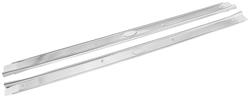 Sill Plates, Stainless Steel, 1964-67 A-Body, 2-Door w/ Ribs, Pair