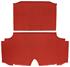 Trunk Mat, Vinyl, 1960 Catalina Coupe/Convertible, Red Houndstooth