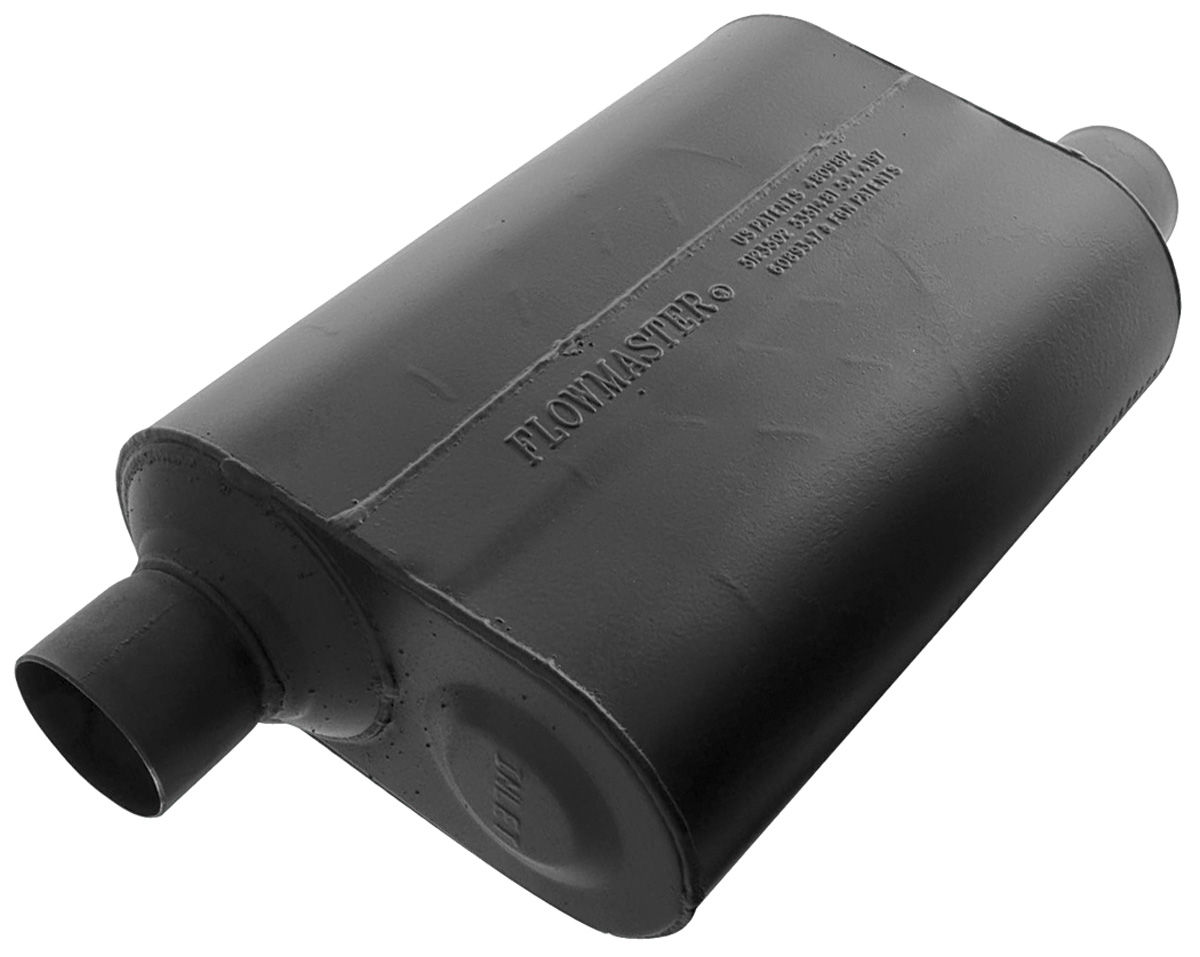 Muffler, Flowmaster, Super 40 Series, 21/2", Offset Inlet/Outlet