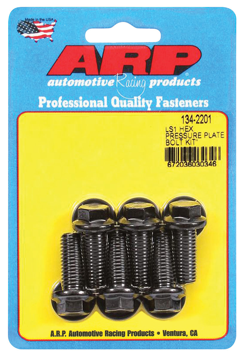 ARP Bolts, Pressure Plate, LS Engine, 10/11" Clutch, Black