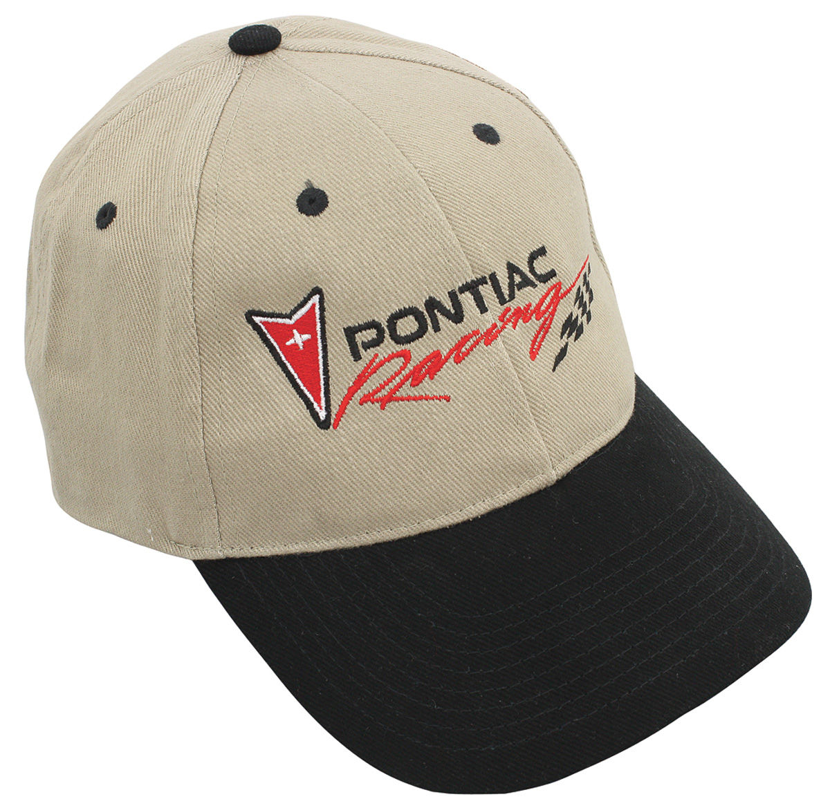 Hot Rods Plus Hat, Pontiac Racing, Tan/Black