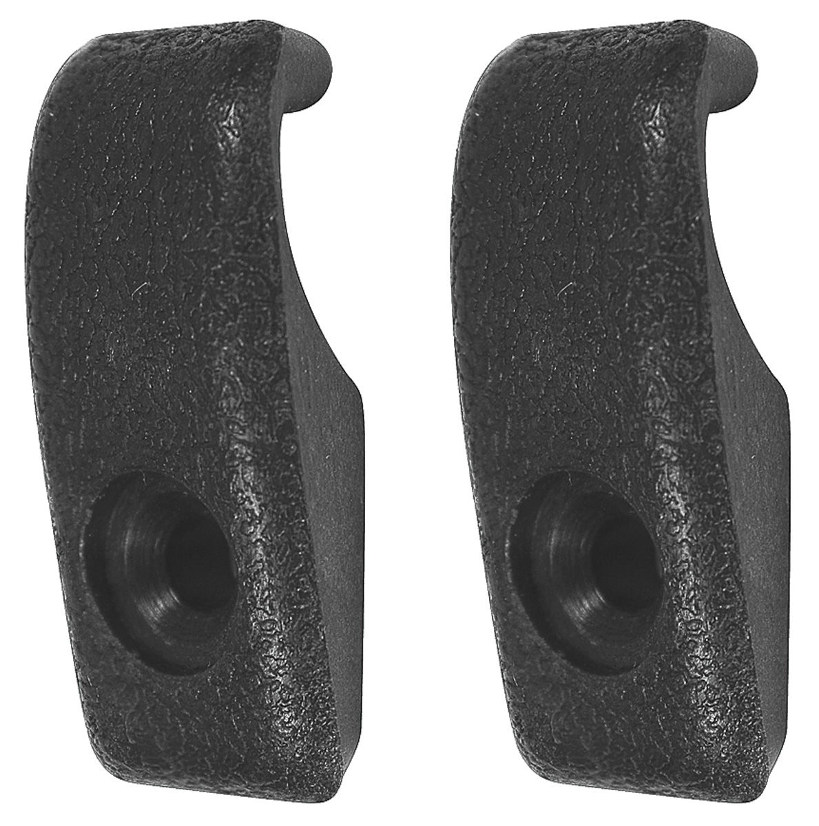 RESTOPARTS Coat Hook, Interior, 196488, Black Plastic, Pair