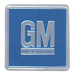 Decal, 68-77 GM, Door Jamb, GM Mark Of Excellence, Blue