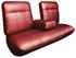 Seat Upholstery, 1963 Cadillac, DeVille, Front Bench w/ Armrest