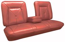 Seat Upholstery, Cologne Grain, 1965 Cadillac, Bench Front w/Armrest