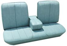 Seat Upholstery, 1966 Cadillac, DeVille, Front Bench w/ Armrest