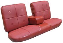 Seat Upholstery, 1967 Cadillac, DeVille, Bench w/ Armrest