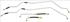 Cooler Lines, Hydramatic Transmission, 1959-60 Cadillac w/o A/C, 4pc