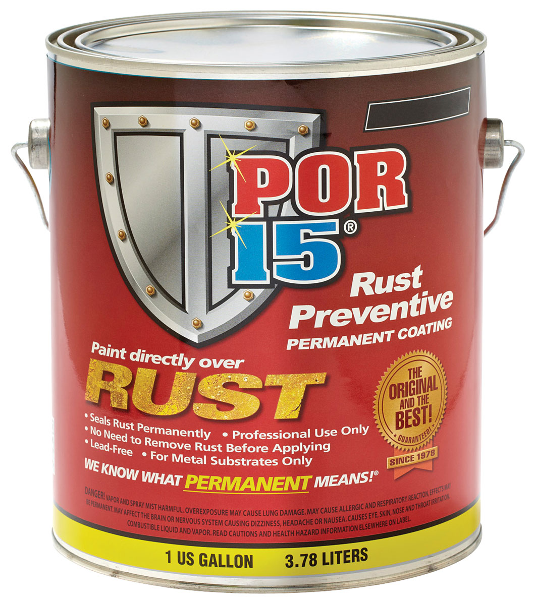 Paint, Rust Preventive Coating, POR15, SemiGloss Black, Gallon