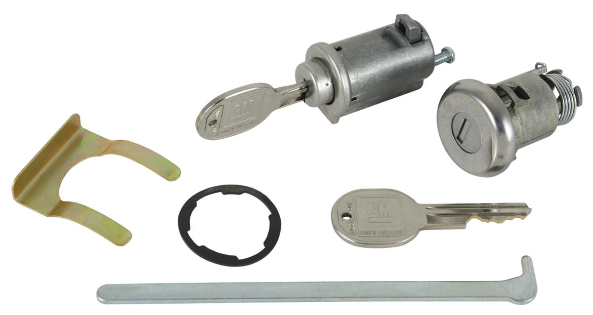 Lock Set, Glove Box/Trunk, 196162 & 196667 Pontiac/Buick, Original