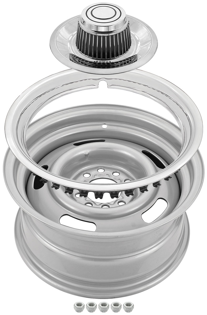 U.S. Wheel Wheel Kit, Rally, 14" x 6", w/Reproduction Tall Center