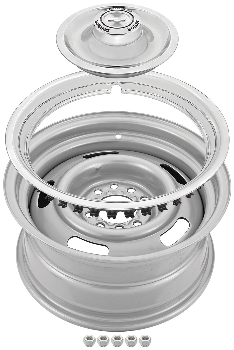 U.S. Wheel Wheel Kit, Rally, 14" x 6", w/Reproduction Short Center