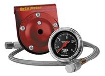 Gauge, Fuel Pressure, AutoMeter, 2-1/16", Mechanical, 0-15PSI, w/Isolator