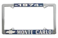 License Plate Frame, 1974 Monte Carlo