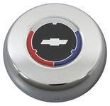 Horn Cap, Grant Classic/Challenger Series, Chrome Plated, Black w/White Bowtie