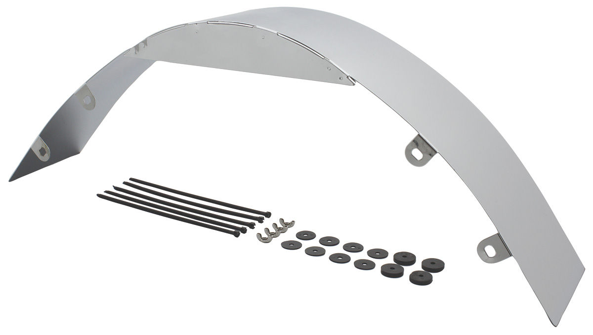 Fan Shroud, 5" Depth, Chrome