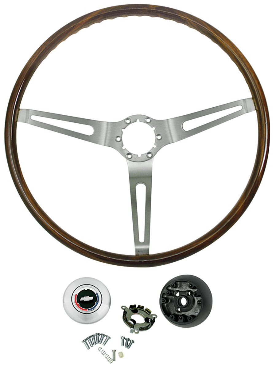 Steering Wheel Kit, Walnut, 196768 Chevelle/El Camino, 196769 Corvair