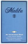 Owners Manual, 1981 Malibu