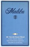 Owners Manual, 1981 Malibu