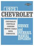 Service Manual, Chassis & Overhaul Supplement, 1975 Chevrolet