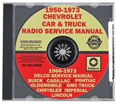 Radio Service Manual, Digital, 1950-73 Chevrolet & 1966-73 GM