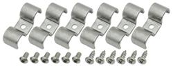 Line Clamps, Kugel, 1/2" X 1/2" Double, Stainless Steel, 6 Pack