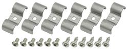 Line Clamps, Kugel, 3/8" X 3/8" Double, Stainless Steel, 6 Pack