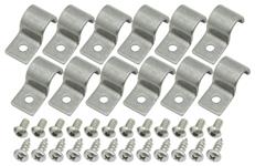 Line Clamps, Kugel, 1/2", Stainless Steel, 12 Pack